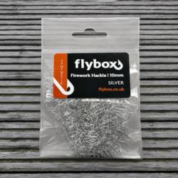 Flybox® Firework Hackle 10mm - Silver