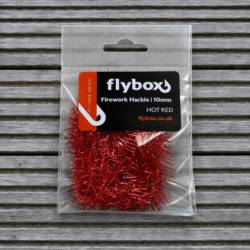 Flybox® Firework Hackle 10mm - Hot Red * NEW