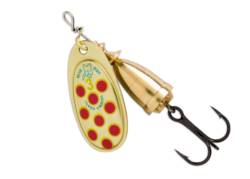 Blue Fox Vibrax Hot Pepper Spinners - Sz3 GYR Gold Yellow Red 8g
