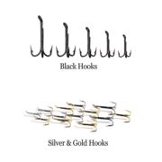 Esmond Drury Salmon Treble Hooks (10) Black Japaned