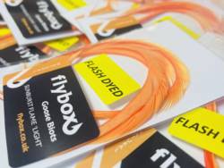 Flybox® UV Reactive Goose Biots 4 pc - Fl Sunburst Flame Light