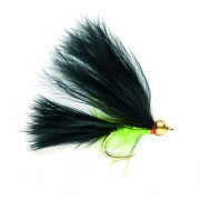 Barbless Nugget Gold Head Black Cat