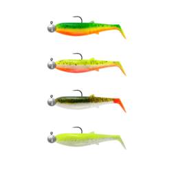 Savage Gear ® Cannibal Shad 6.8CM 3G+5G #1/0 Darkwater Mix 4+4PCS