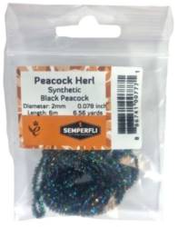 Semperfli® Synthetic Peacock Herl 2mm Extra Small Black Peacock