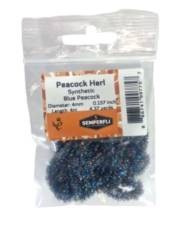 Semperfli® Synthetic Peacock Herl 4mm Small Blue Peacock