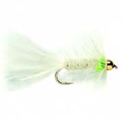 Nugget White Green Gold Wooly Bugger