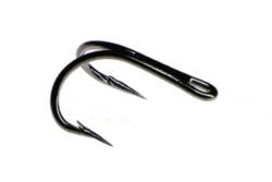 Fulling Mill Hooks - Tube Fly Double - Black FM-7171