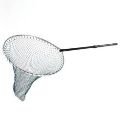 McLean 521 Round Head Telescopic Landing Net Large (20'' Frame) - Standard Green Mesh MRL