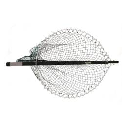 McLean 525 Long Reach Round Head Telescopic Landing Net (20'' Frame) - Standard Green Mesh MRXL