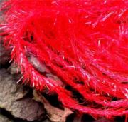 Flybox® Small Crystal Hackle 5mm - Fl Flame Red
