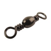 Mustad 77210 Black Barrel Swivel