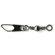 Mustad 77215 Black Barrel Swivel And Snap