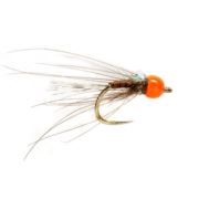 Barbless Tungsten KJ Hot Orange Nymph