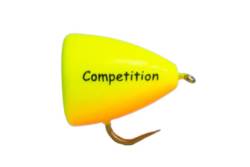 Fario Fly Competition Barbless Fario Bung Two Tone Yellow/Orange
