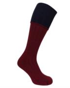 Hoggs of Fife 1901 Contrast Turnover Top Stockings