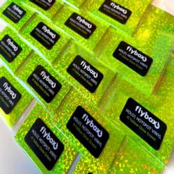 Flybox® HOLO Hotspot Vinyl - Fl Yellow Glow Green