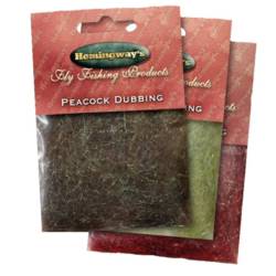 Hemingway's Peacock Dubbing Packets