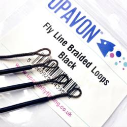 Upavon Black Shrink Tube Fly Line Braided Loops