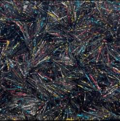 Upavon Black Mosaic Straggle Hackle 10mm