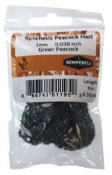 Semperfli® Synthetic Peacock Herl 1mm Micro Green Peacock
