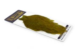 Whiting American Hen Cape - White Dyed Dark Olive