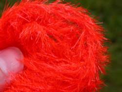 Flybox® Medium Crystal Hackle 10mm - Fire Orange
