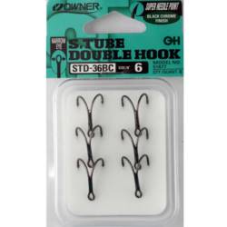 Owner STD36BC Tube Double Narrow Eye Hooks - 51677 (Tube Doubles) - 6