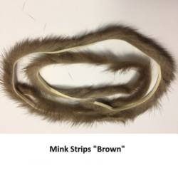 Premium Fur Mink Zonker Strips - Brown
