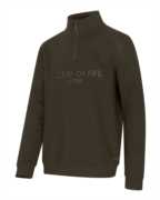Hoggs of Fife Galloway 1888 Plain 1/4 Zip Sweatshirt