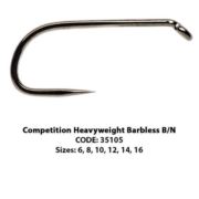 Fulling Mill Barbless Hooks - Competition Heavyweight - Black FM-5105