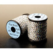 Veniards Uni Holographic Flat Braid - Silver
