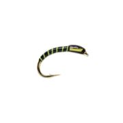 Fluorescent Green Ribbed Black Buzzer